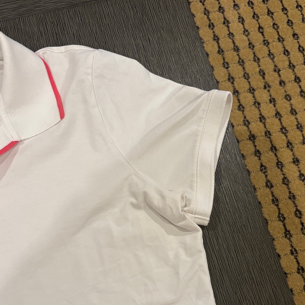 Tommy Bahama Polo Shirt Womens White Island Zone Pima Cotton Stretch Golf Medium - Picture 3 of 13